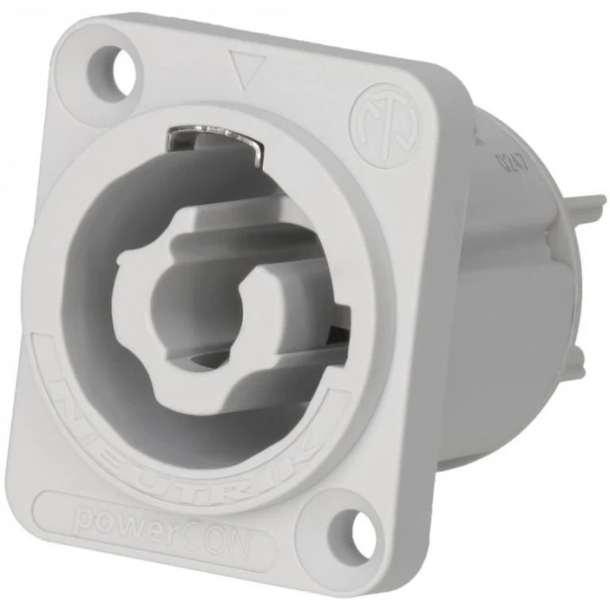 NEUTRIK Gniazdo tablicowe panelowe zasilające PowerCON 2P+Z 20A 250V szare NAC3MPXXB - obrazek 1