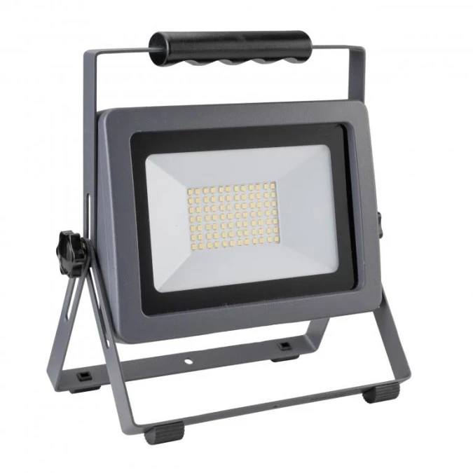 Naświetlacz FLARE 70W LED 5950lm 6500K, IP65, przewód gumowy 1,5m srebrna / 47010 - obrazek 1