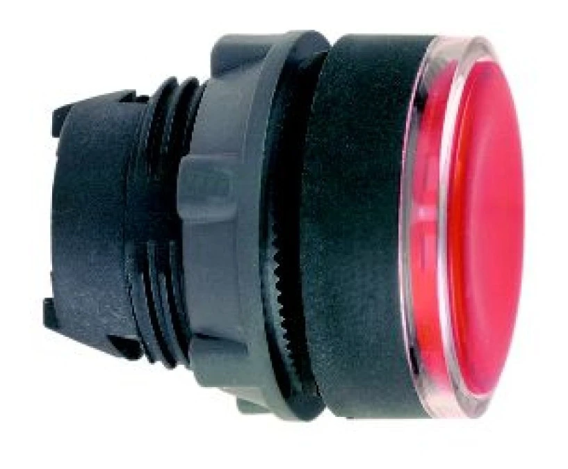 Napęd przycisku kryta czerwony podśw. O22 push‑push zing. LED ZB5AH043 - obrazek 1