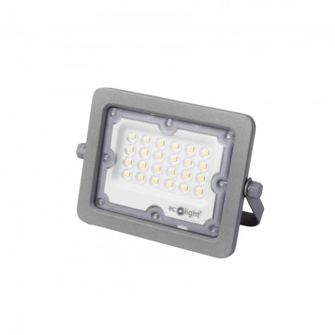 Naświetlacz LED PREMIUM 30W 3000LM AC220‑240V IP65 kąt świecenia 90 stopni zimna biała 4000K szary - obrazek 1