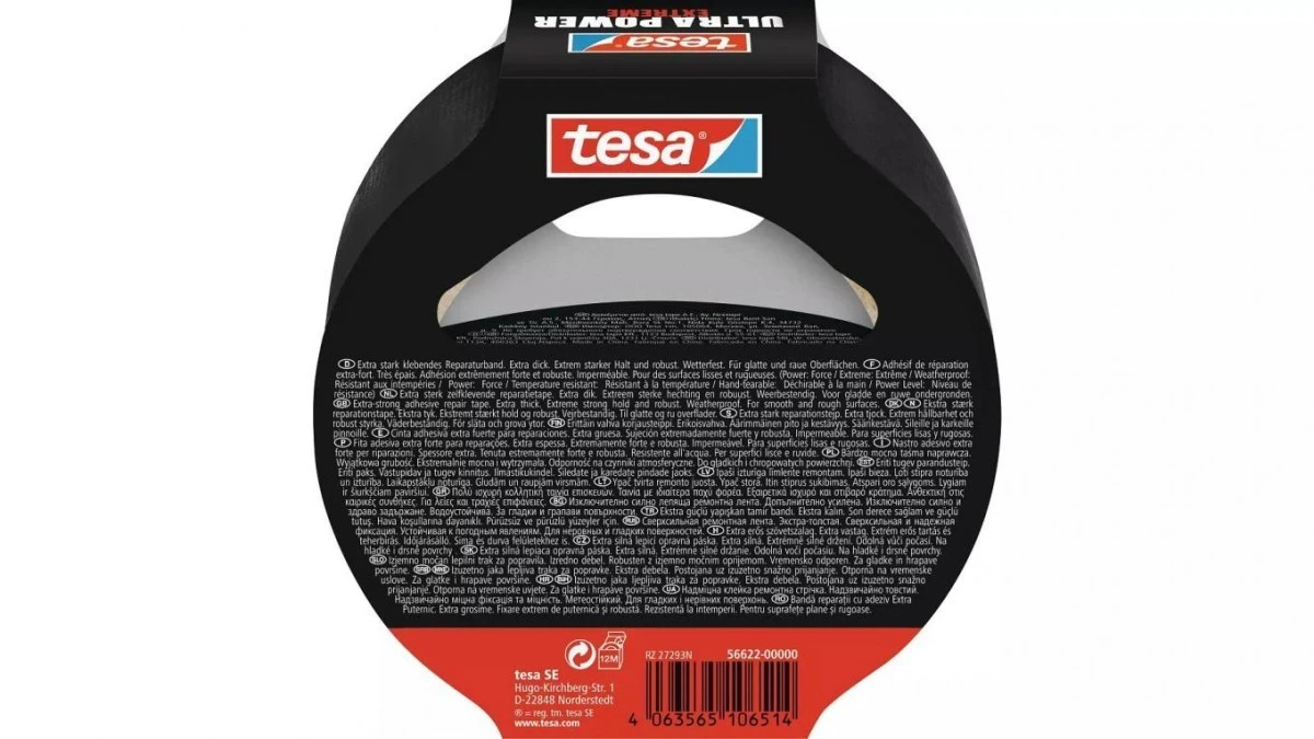 Naprawcza ULTRA strong 10mx50m, czarna /6szt./ 56622‑00000‑01 - obrazek 2