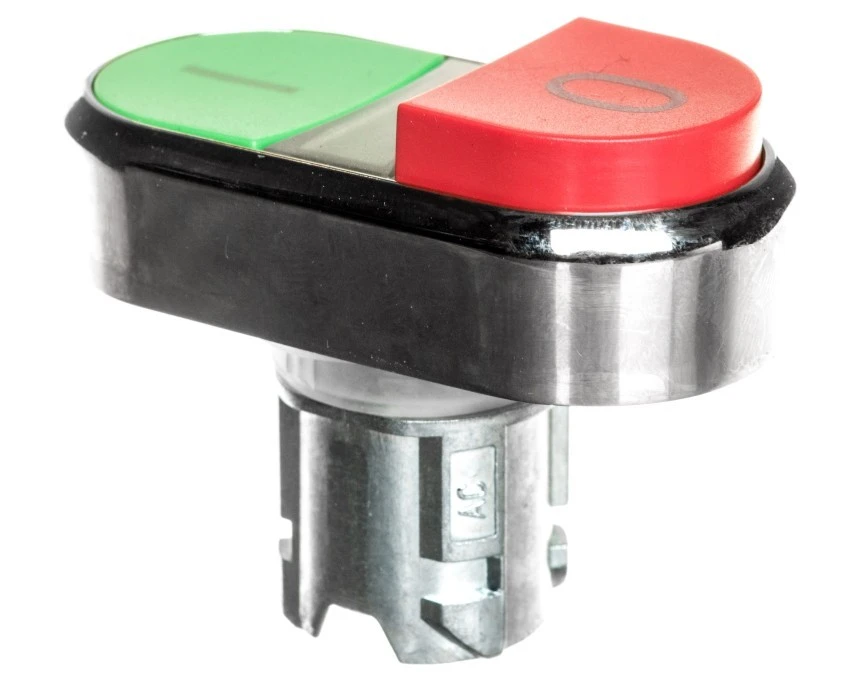 Napęd przycisku podwójnego 22mm zielony /I/ i czerwony wystający /O/ z podświetleniem metal IP69k Sirius ACT 3SU1051‑3BB42‑0AK0 - obrazek 2