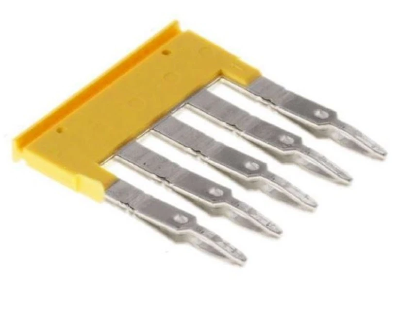 Mostek poprzeczny 5‑torowy, raster 5,1mm żółty ZQV 2.5/5 1608890000 - obrazek 2