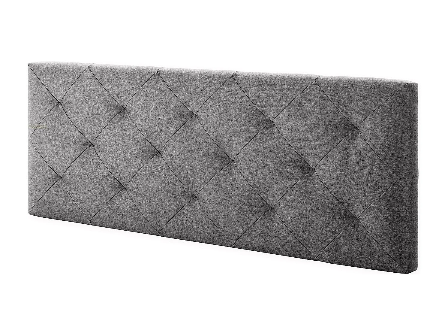 Kolumna Głowica łóżka Milano 90×60 cm, Szare romby z tkaniny, 8 cm grubości. 143035