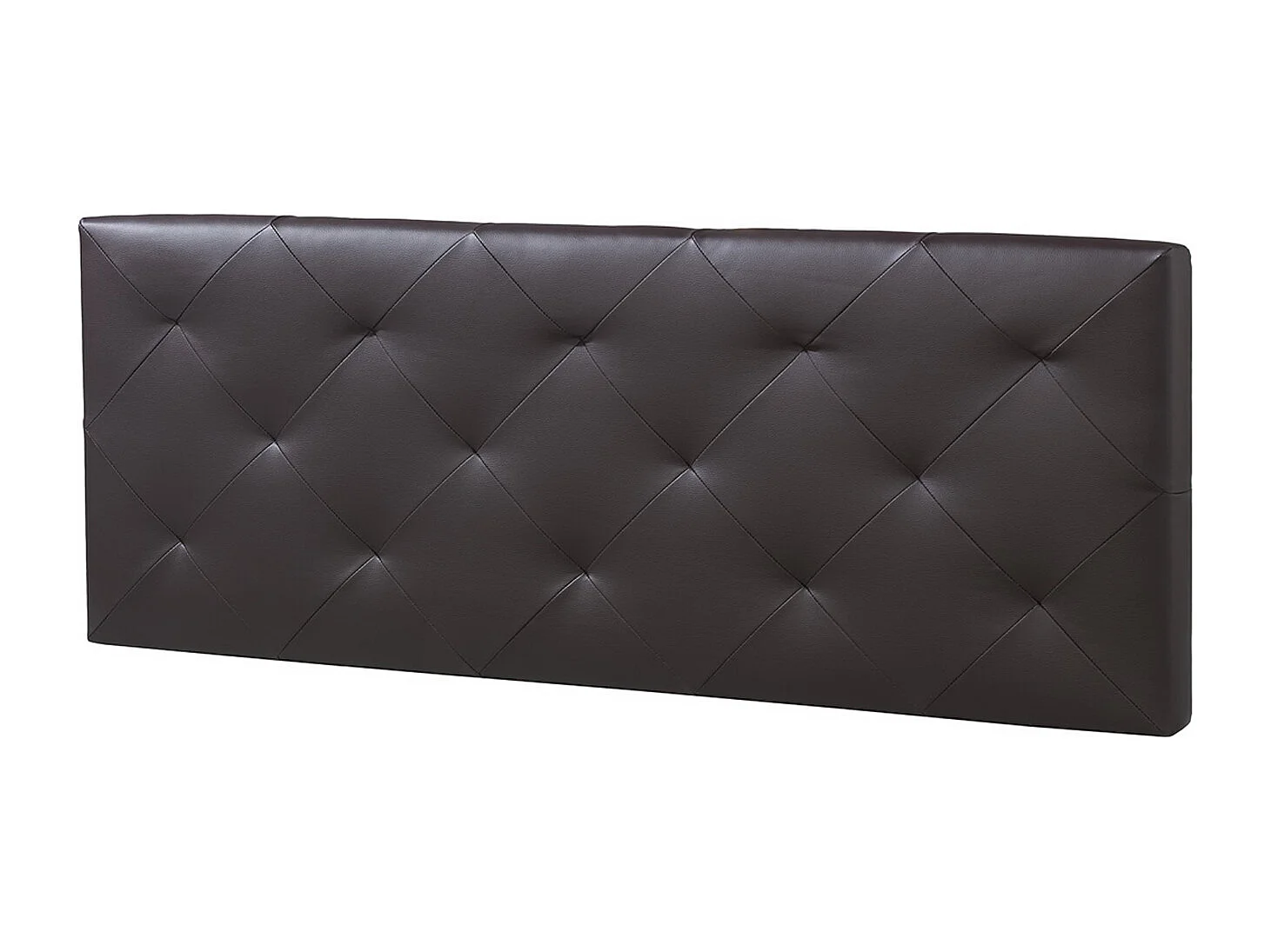 Kolumna zagłówka Rombo 140×60 cm w kolorze czekoladowym, wyściełana pianką. 143129