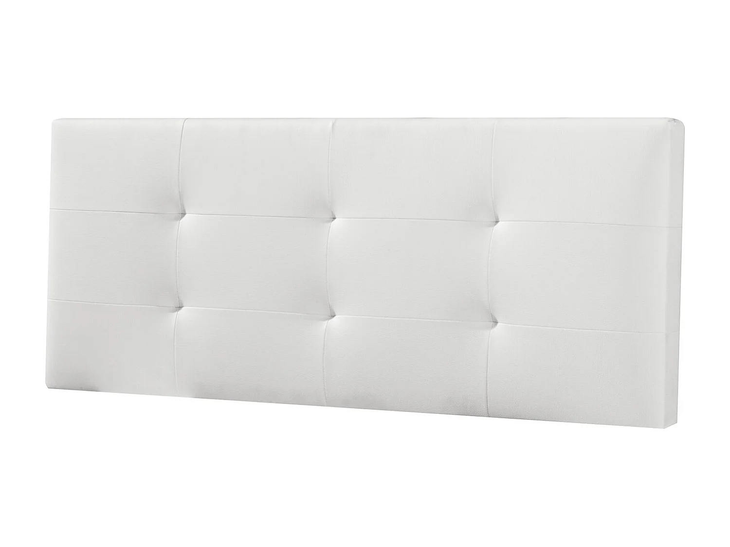 Kolumna Głowica łóżka Carla 150×60 cm Biały, wyściełana pianką 143163