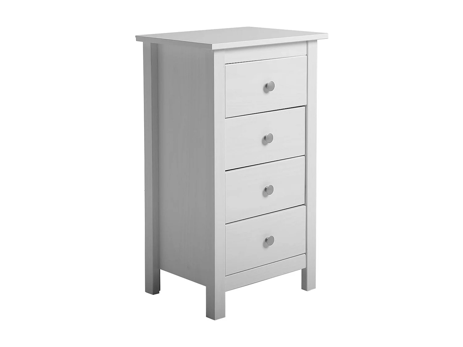 Komoda nocna z 4 szufladami Berna w kolorze białym, 46 cm długości. 149883 - obrazek 1