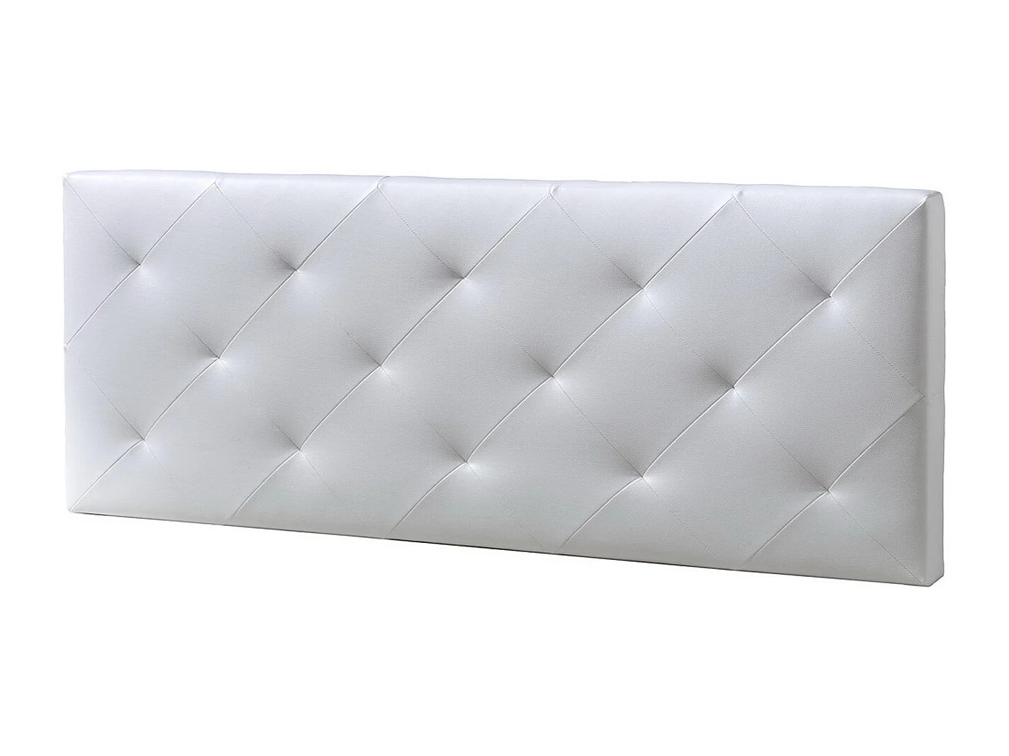 Kolumna zagłówka Rombo 150×60 cm Biały, wyściełany pianką 143181