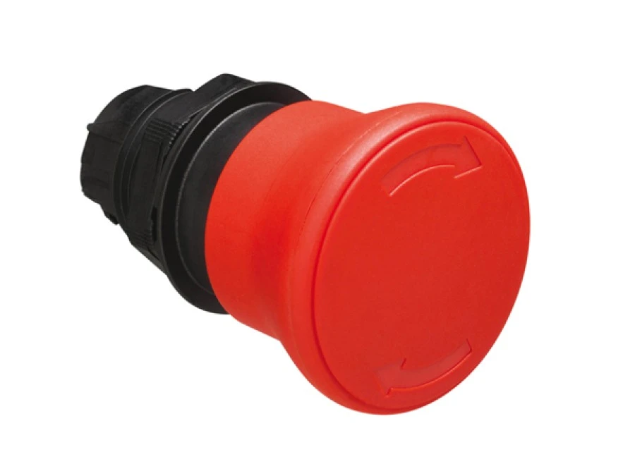 Napęd przycisku grzybkowego czerwony 40mm odblokowanie przez obrót LPCB6344 - obrazek 3