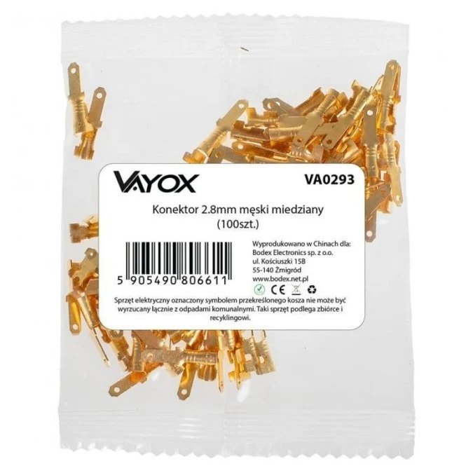 Nasuwka kablowa miedziana 2.8mm VA0293 Vayox /100szt./ - obrazek 1