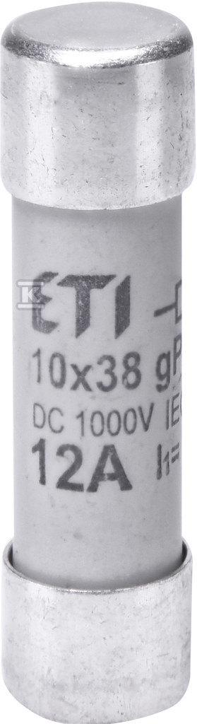 Wkładka topikowa cylindryczna PV CH10x38 gPV 12A/1000V DC UL 002625106 - obrazek 1