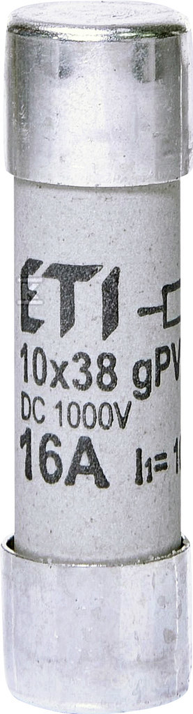 Wkładka topikowa cylindryczna PV CH10x38 gPV 16A/1000V DC UL 002625107 - obrazek 1