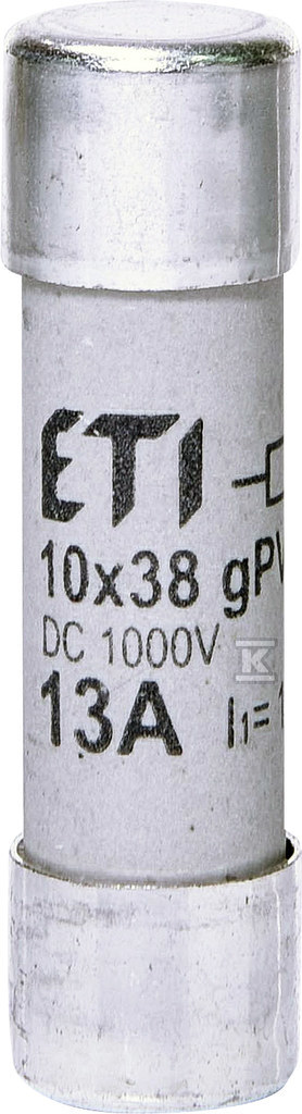 Wkładka topikowa cylindryczna PV CH10x38 gPV 13A/1000V DC UL 002625137 - obrazek 1
