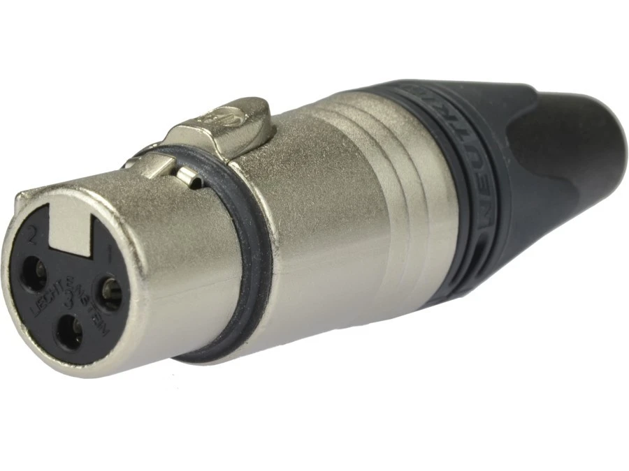 NEUTRIK Gniazdo mikrofonowe XLR (3‑pin) na kabel do 8,0mm posrebrzane NC3FXX - obrazek 1