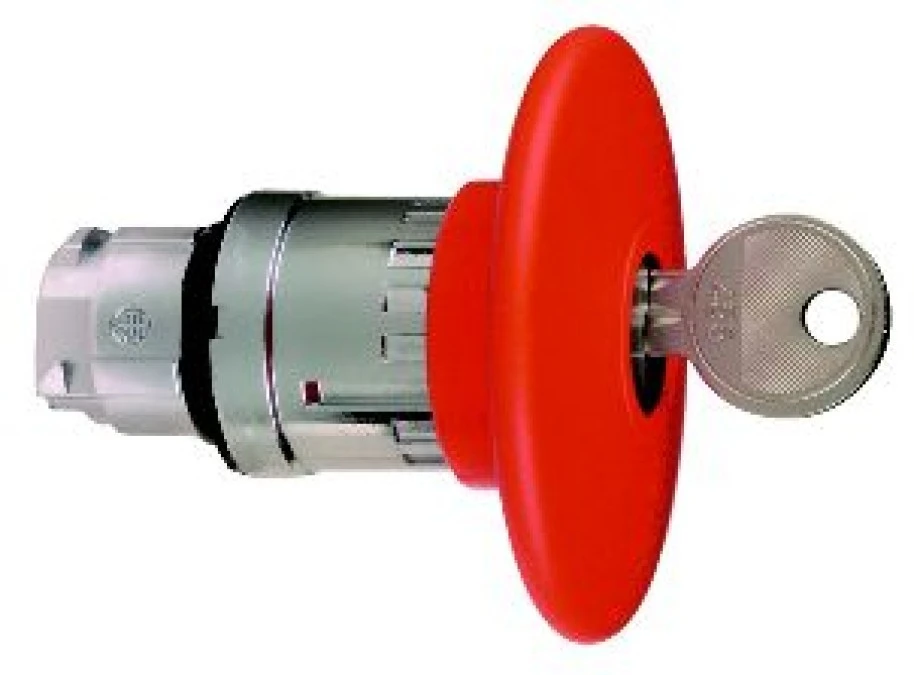 Napęd przycisku grzybk. O22 zat. awar. czerwony O60mm‑z dział. zap. i blok., odr. kl. ZB4BS964 - obrazek 1