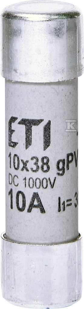 Wkładka cylindryczna PV topikowa CH10x38 gPV 10A/1000V DC 002625075 ETI