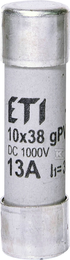 Wkładka cylindryczna PV topikowa CH10x38 gPV 13A/1000V DC 002625078 ETI