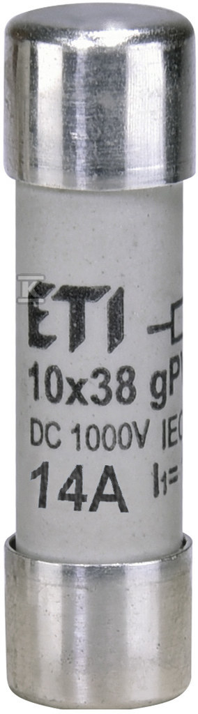 Wkładka cylindryczna PV topikowa CH10x38 gPV 14A/1000V DC 002625079 ETI