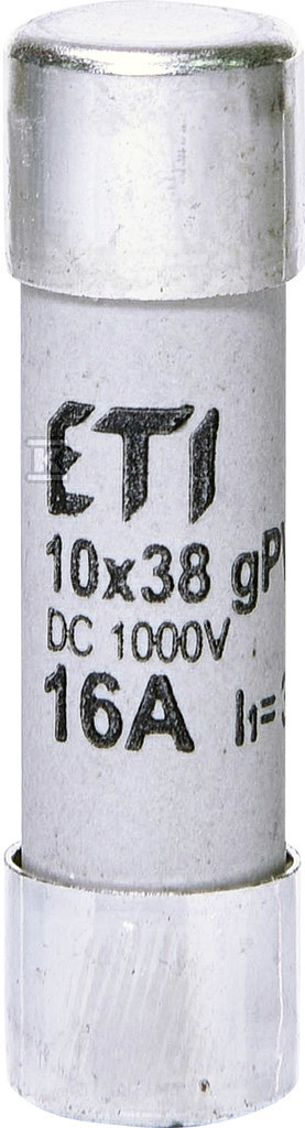 Wkładka cylindryczna PV topikowa CH10x38 gPV 16A/1000V DC 002625081 ETI