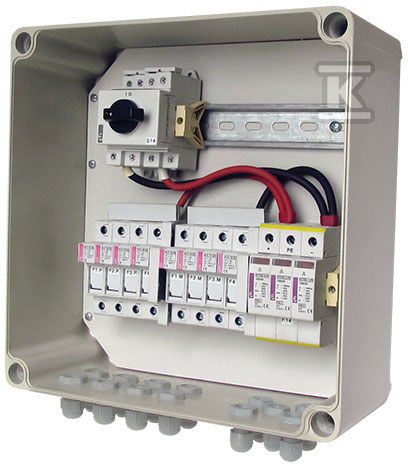 Rozdzielnica PV 1000V – 1 wyjście SBPV 1000/3XIN/F/C/NS/1XOUT 001110006