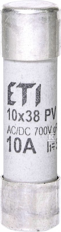Wkładka topikowa cylindryczna PV gR 700V CH10X38 GR 10A/700V AC/DC 002625021 - obrazek 1
