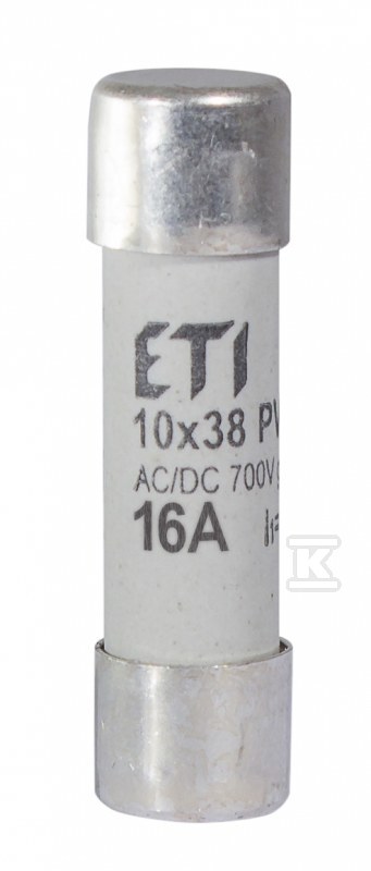 Wkładka topikowa cylindryczna PV gR 700V CH10X38 GR 16A/700V AC/DC 002625023 - obrazek 1
