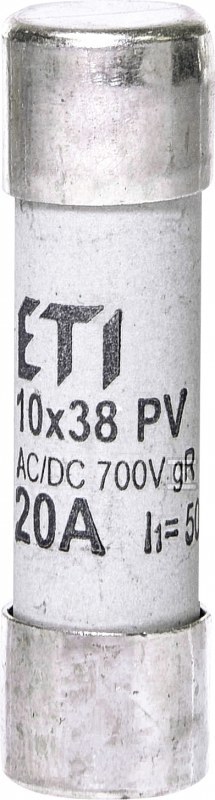 Wkładka topikowa cylindryczna PV gR 700V CH10X38 GR 20A/700V AC/DC 002625024 - obrazek 1