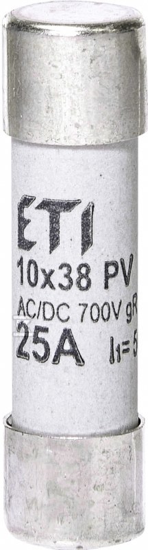 Wkładka topikowa cylindryczna PV gR 700V CH10X38 GR 25A/700V AC/DC 002625025 - obrazek 1