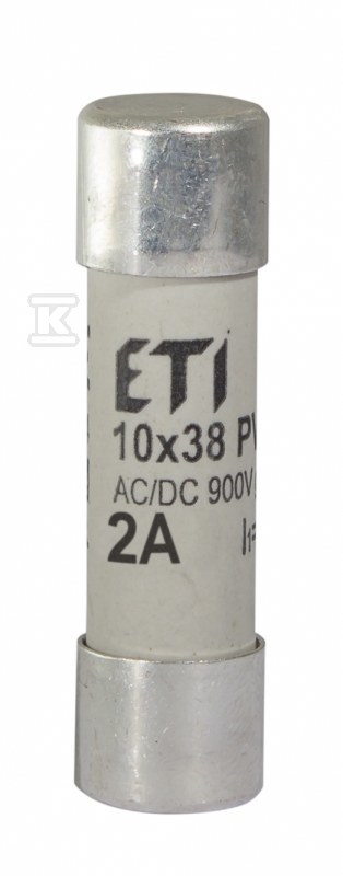 Wkładka topikowa cylindryczna PV gR 900V CH10X38 GR 2A/900V AC/DC 002625027 - obrazek 1