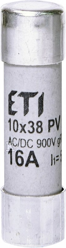 Wkładka topikowa cylindryczna PV gR 900V CH10X38 GR 16A/900V AC/DC 002625033 - obrazek 1