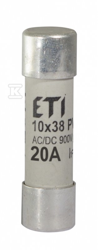 Wkładka topikowa cylindryczna PV gR 900V CH10X38 GR 20A/900V AC/DC 002625034 - obrazek 1