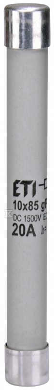 Wkładka topikowa cylindryczna PV CH10X85 GPV 20A/1500V DC 002626234 - obrazek 1