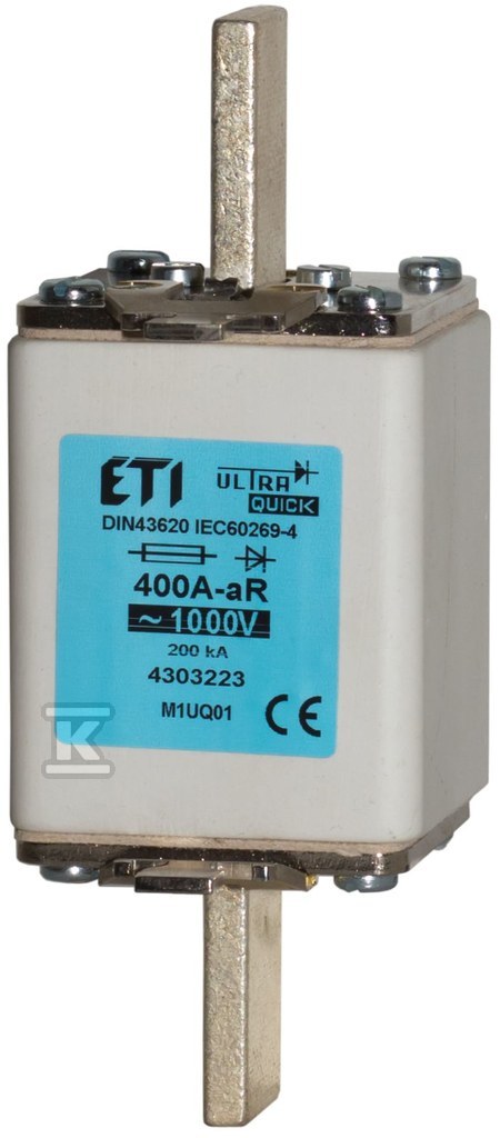 Wkładka bezpiecznikowa - NH1 UQ01 aR 160A/1000V - ultraszybka 004303216 - obrazek 1