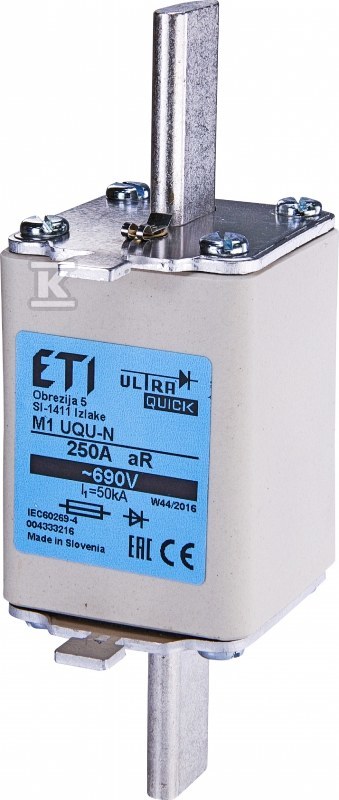 Wkładka bezpiecznikowa - NH1 UQ aR 160A/690V - ultraszybka 004333213 - obrazek 1