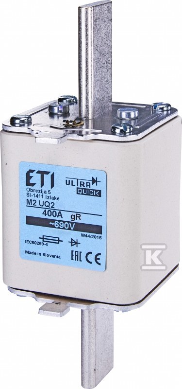 Wkładka bezpiecznikowa - NH2 UQ gR 100A/690V - ultraszybka 004334210 - obrazek 1