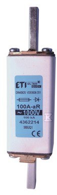 Wkładka bezpiecznikowa – NH0 UQ1 aR 100A/1000V – ultraszybka 004362214