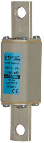 Wkładka bezpiecznikowa - NHS0/108/M10 aR 63A/1000V - ultraszybka / zaciski śrubowe 0 004362223 - obrazek 1