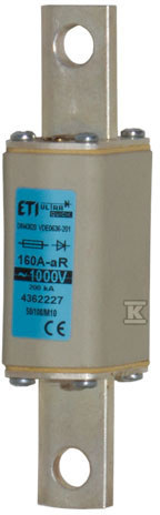 Wkładka bezpiecznikowa - NHS0/108/M10 aR 80A/1000V - ultraszybka / zaciski śrubowe 0 004362224 - obrazek 1