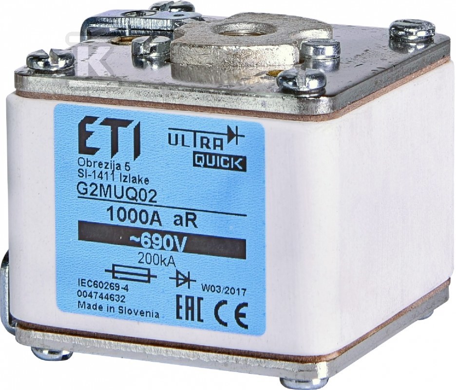 Wkładka bezpiecznikowa - NHG2/M UQ01 aR 400A/690V - ultraszybka 004374623 - obrazek 1