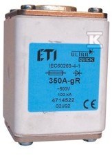 Wkładka bezpiecznikowa - NHG2 UQ2 gR 200A/500V - ultraszybka 004714517 - obrazek 1