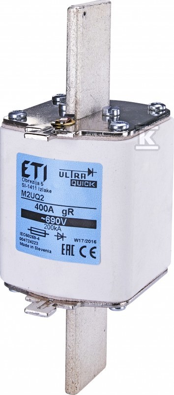 Wkładka bezpiecznikowa - NH2 UQ2 gR 350A/690V - ultraszybka 004724222 - obrazek 1