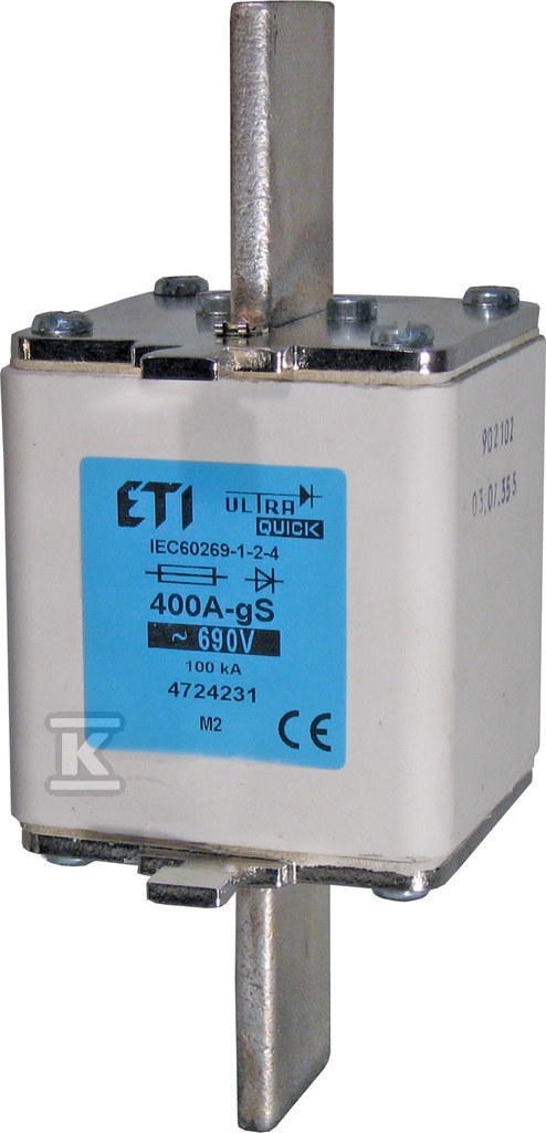 Wkładka bezpiecznikowa - NH2 gS 450A/690V - ultraszybka / gS 004724232 - obrazek 1