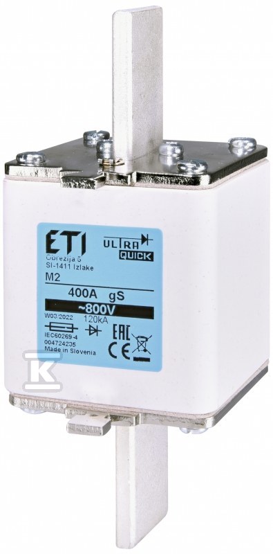 Wkładka bezpiecznikowa - NH2 gS 350A/800V - ultraszybka / gS 004724234 - obrazek 1