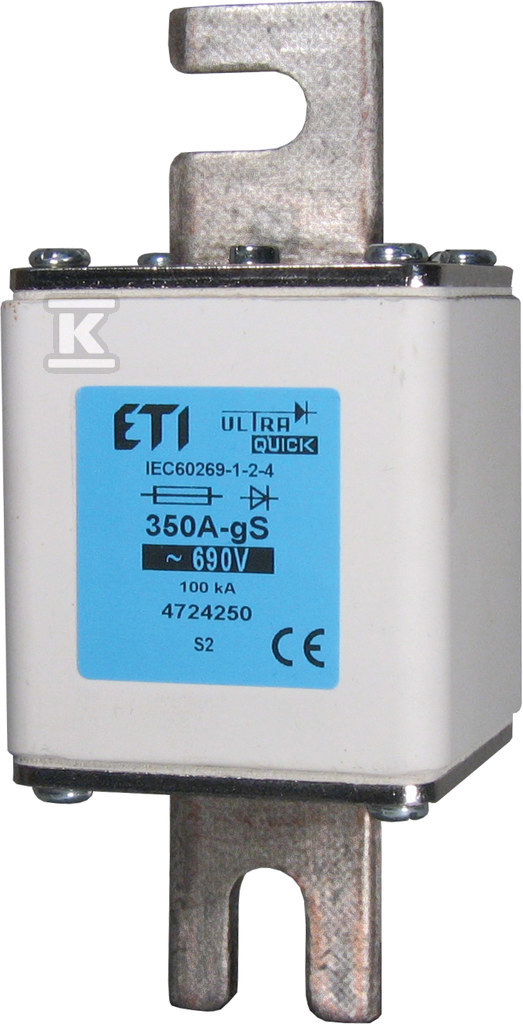 Wkładka bezpiecznikowa - NHS2/110 gS 350A/690V - ultraszybka / gS / zaciski śrubowe S 004724250 - obrazek 1