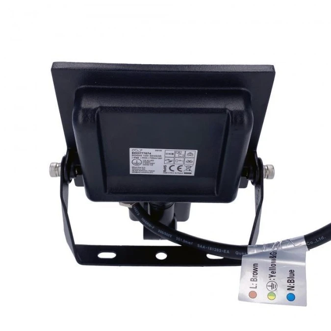Naświetlacz DORAN LED 10W z czujnikiem, 4000K barwa neutralna, 735lm, IP65, 220‑240V EDO777674 EDO - obrazek 3