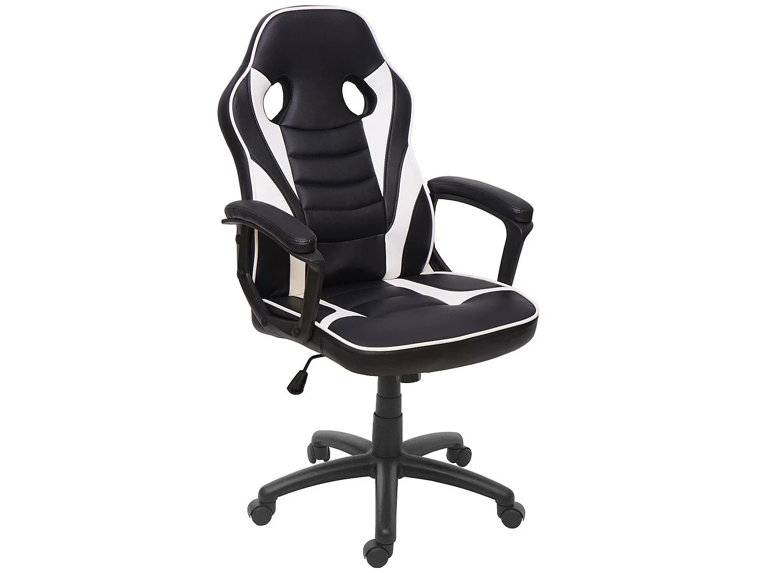 Krzesło biurowe MCW-F59, czarny/biały 1820581