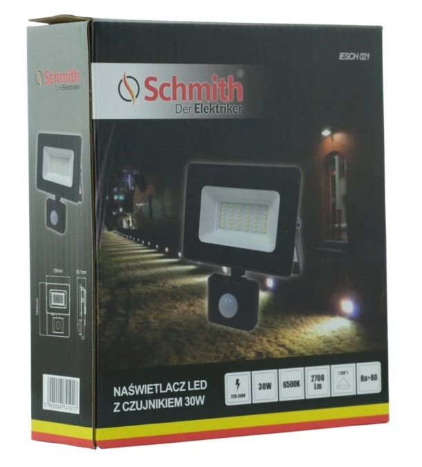 Naświetlacz ledowy 30W z sensorem IESCH 021 - obrazek 3