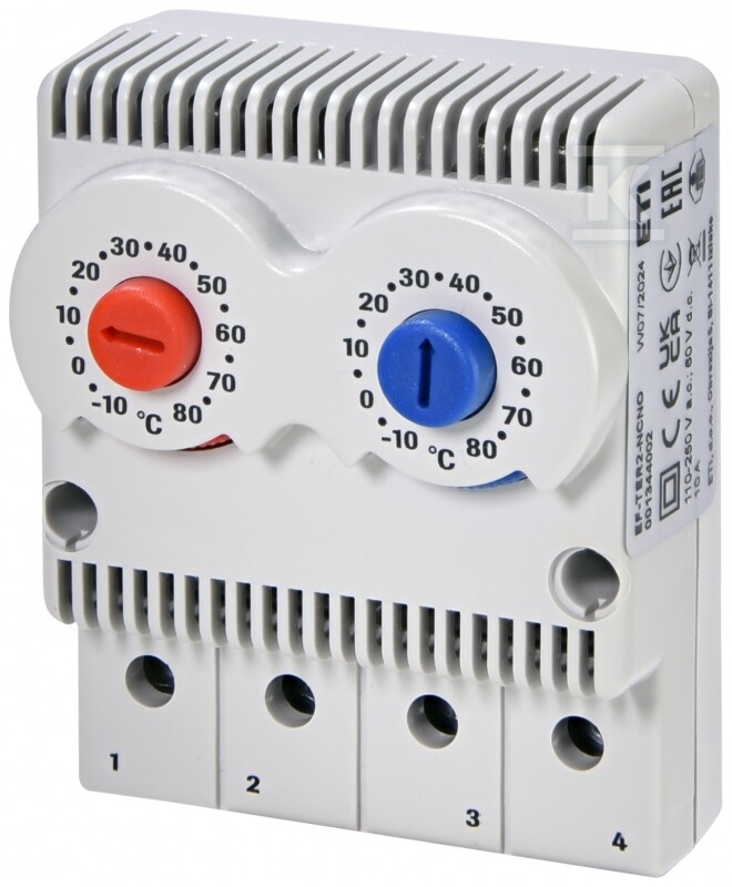 Termostat -10÷80st.C, 1NO+1NC EF-TER2-NCNO 001344002 - obrazek 1