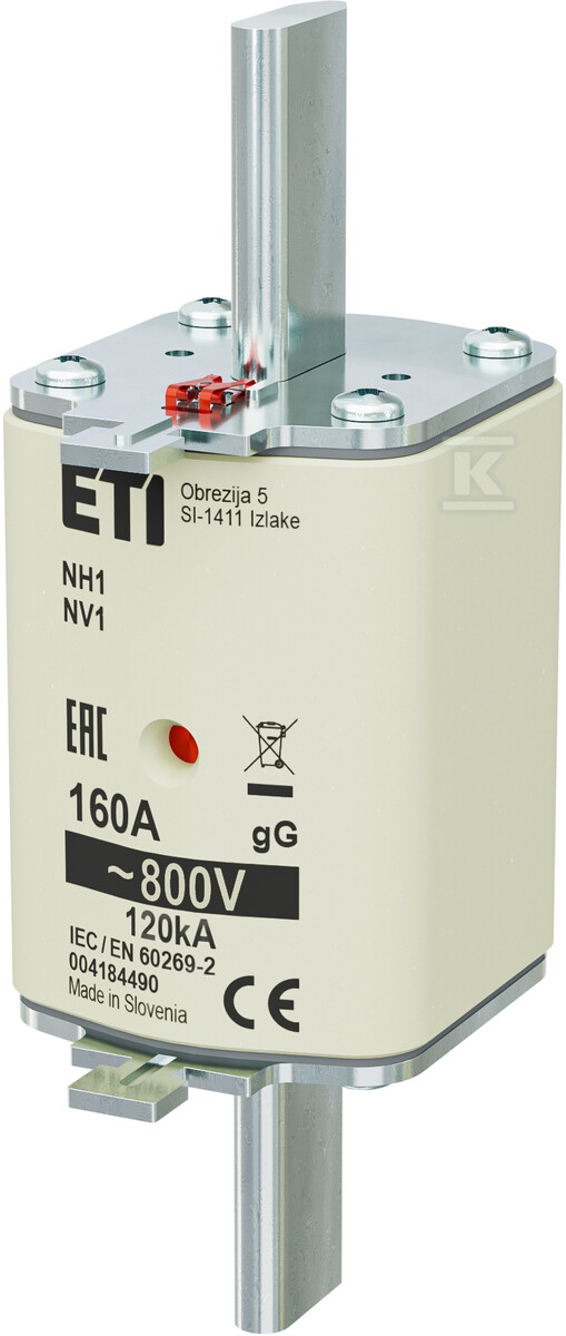 Wkładka bezpiecznikowa - NH1 gG 160A/800V - zwłoczna 004184490 - obrazek 1