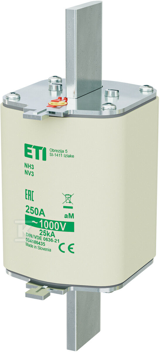 Wkładka bezpiecznikowa - NH3/85 aM 250A/1000V - silnikowa 004186435 - obrazek 1